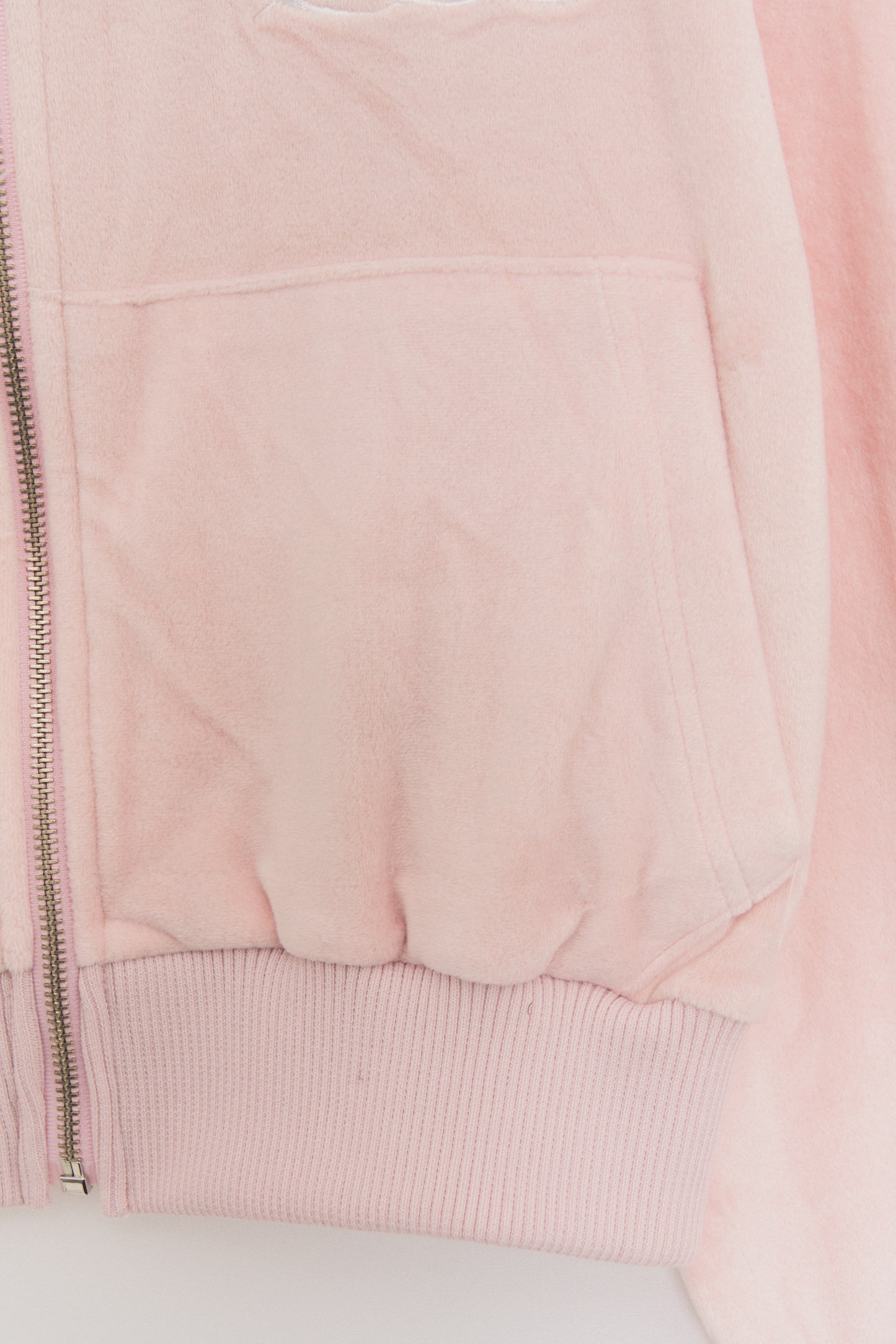 Smooth Velvet Logo Puff-sleeve Hood Jumper