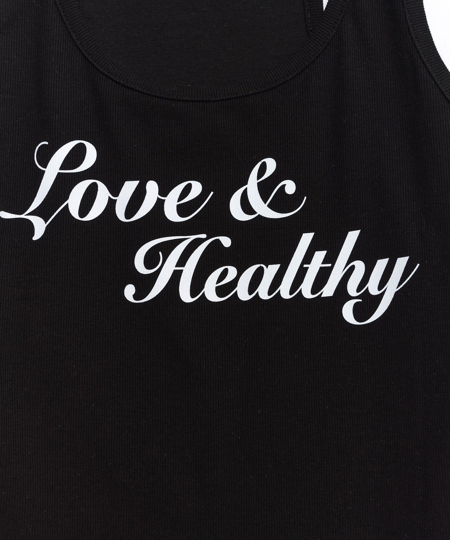 Love & Healthy Logo Sleeveless Top