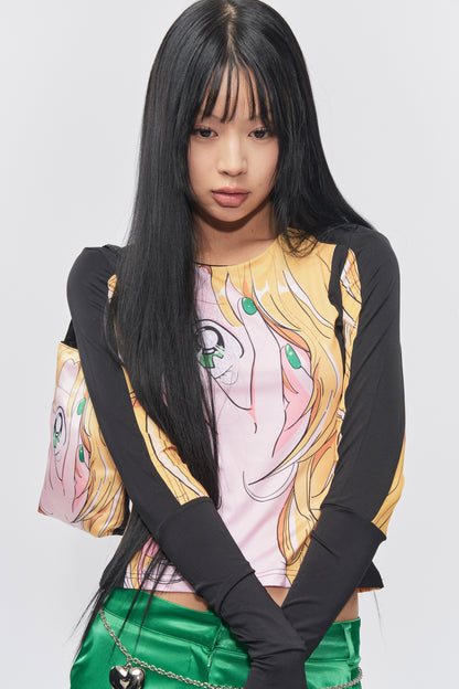 & speak love waits anime Long-sleeve top