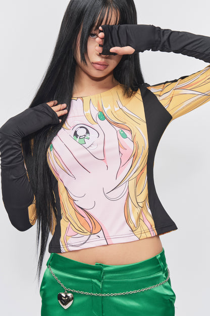 & speak love waits anime Long-sleeve top