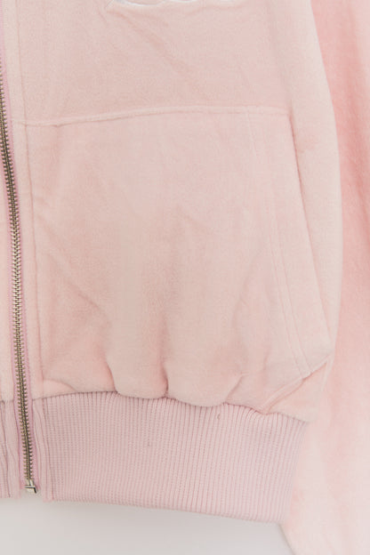 Smooth Velvet Logo Puff-sleeve Hood Jumper