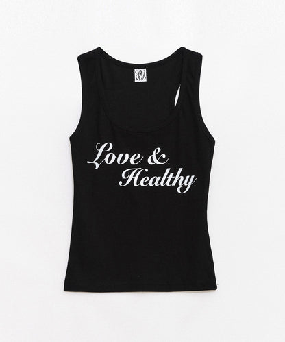 Love & Healthy Logo Sleeveless Top