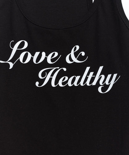 Love & Healthy Logo Sleeveless Top