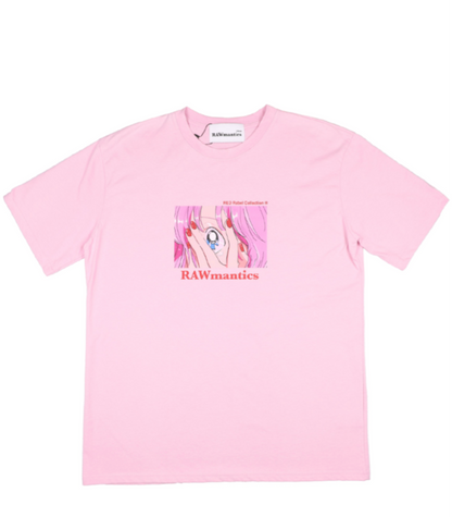 Over size anime half sleeve T