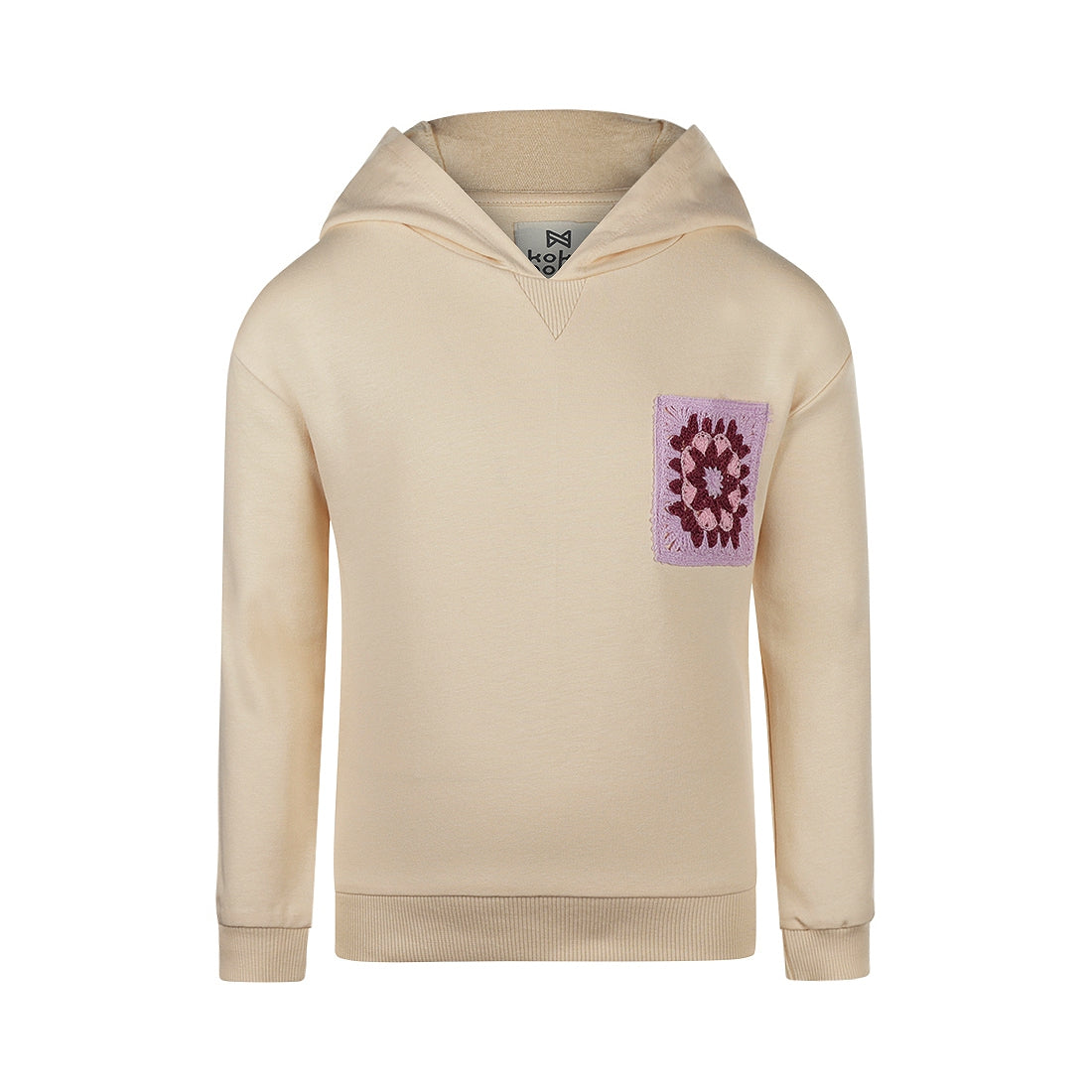 Sweater with hood dropped shoulder (P54992-37)