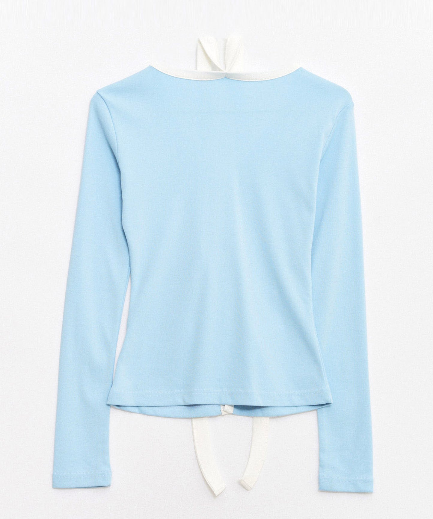 Logo Muffler V-neck Top